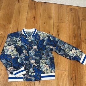 Kids Blue Teddy Bear Jacket